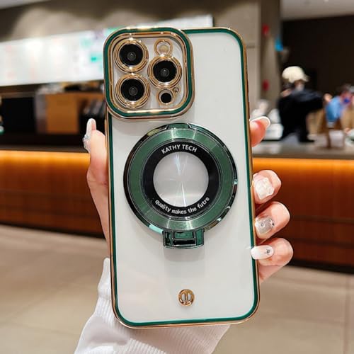 Étui de téléphone avec support magnétique vert pour éviter les chutes d'iPhone SE 8