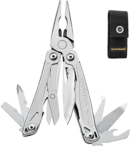 Leatherman Multi-Tools Large WINGMAN Multifunktionswerkzeug, zusammenklappbar, 14 Werkzeuge in einem, inklusive Nylonscheide in Box Cover