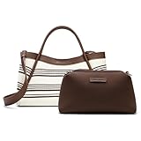NEWBELLA Women's Knit Shoulder Bag - Handbag with Adjustable Strap & Top Handle, Tote Purse for Daily Use, Shopping & Travel