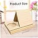 Triangle Book Holder, Wooden Book Rest for Reading with Built-in Cup Holder & Phone Stand, Multi-Functional Desktop Organizer for Books, Tablet, and Coffee Mug