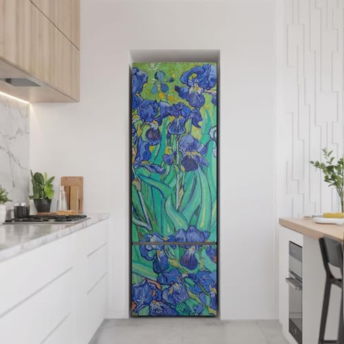 Vinilo para nevera 60x180 cm de lirios que transforma tu cocina moderna 3