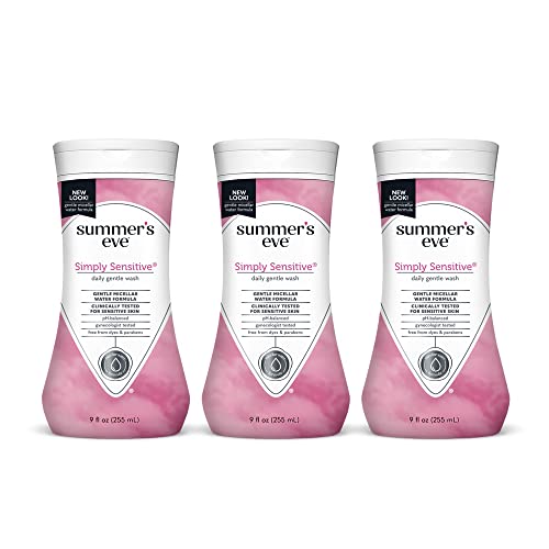 Summer's Eve Cleansing Wash Simply Sensitive, 9 Fluid Ounce (Pack of 3)