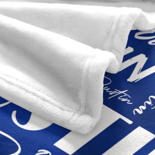 Name Blanket Personalized Name Blanket Customized Blanket with Name Text for Adult Kid Birthday Christmas Mothers Fathers Valentines Day Gift