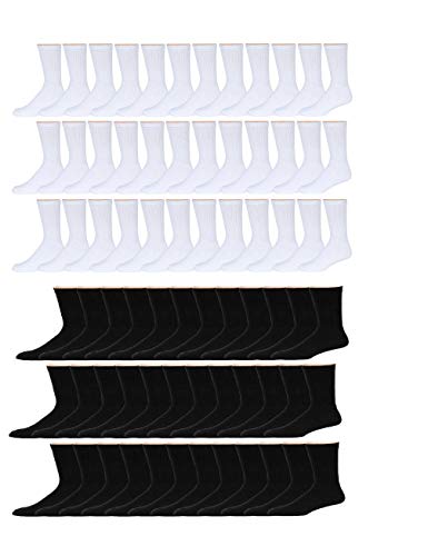 Heavy Duty Bulk Crew Socks - Dynamic Sport Men s Socks Wholesale Pack of 72 Pair or 240 Pair