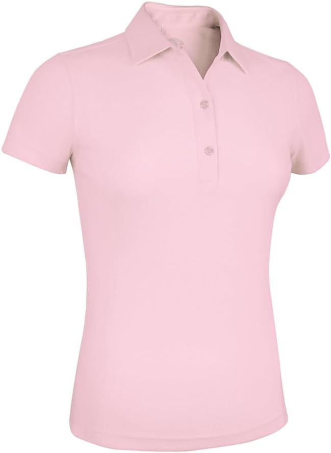 Monterey Club Women's Solid Tailored Collar Short Sleeve Polo Shirt #2670