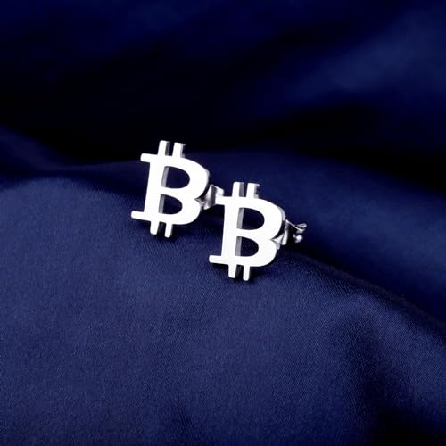 Bitcoin Merch Earring BTC Gift Trader Gift Bitcoin Cryptocurrency Jewelry Currency Bitcoin Collector Gift Investor Gift - Image 3