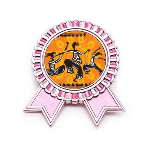Broche Rose de Qualité Winner Award Dance People Mexico Totems, Métal