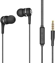 Wired Gaming Earbuds with Mic, 3.5mm in Ear Headphones for PC MP3 | Compatible with Computers, MP3/MP4 Players and Most 3.5mm Audio Devices