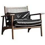 Conception ergonomique for un confort ultime : le fauteuil-canapé minimaliste moderne en rotin massif est doté d'un design en rotin tissé à la main et d'une éponge à haut rebond 45D, offrant un soutien exceptionnel du dos, un ajustement lombaire, un soutien de la nuque, une relaxation des hanches et un soutien des jambes for une expérience de confort complète.