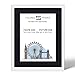 Produktbild Tailored Frames Bilderrahmen, quadratisch, 50 x 40 cm, mit schwarzem Passepartout, Weiß