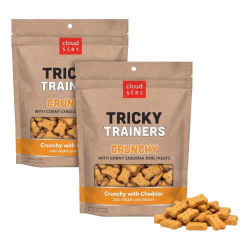 Cloud Star Tricky Trainers Cheddar Dog Training Treats 12 oz, 2-Pack