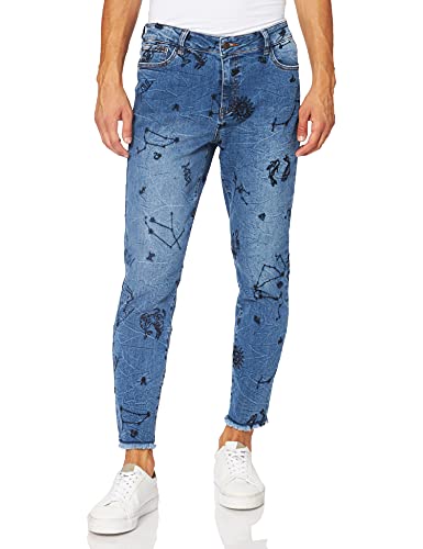 Desigual Denim_austra Jeans, Blue, 40 Donna