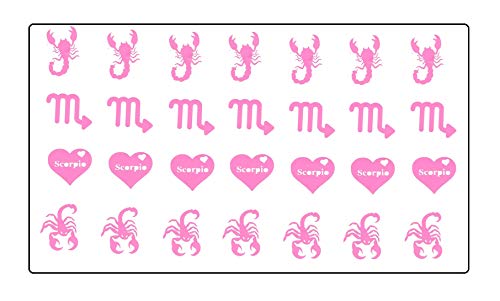 Scorpio Zodiac Star Sign Collections (Scorpio Zodiac Stickers Pink)