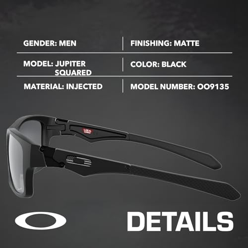 Oakley OO9135 Jupiter Squared Matte – Non-Polarized Rectangle Sunglasses with Official Eyewear Kit Bundle2
