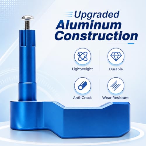Image of FUSCH ATV Thumb Throttle Compatible with Polaris Sportsman 450 500 570 850 1000, Aluminum Thumb Throttle Lever Replace# 2010359 2010336, Blue 4 Wheeler Throttle Control