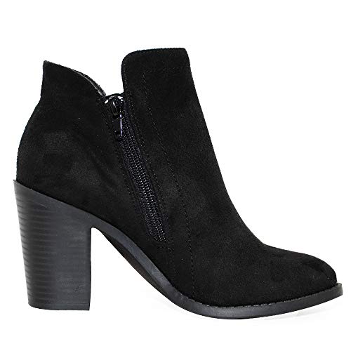 TRENDSUP Women's Fashion Side Zipper Booties4