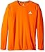 adidas Big Boys' Climalite Ls Tee, Unity Orange, Small/8
