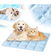 linseyCove Dog Cooling Mat, 2026 Upgraded Cool Gel Mat with Long-Lasting Cool, Waterproof Fabric ...