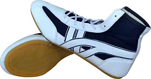 Image of RXN Men's Faux Leather Wrestling Shoes with Rubber Sole for Training