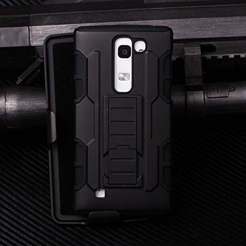 Cocomii Robot Belt Clip Holster LG Escape 2/Spirit Case, Slim Thin Matte Kickstand Swivel Belt Clip Holster Reinforced Drop Protection Fashion Bumper Cover Compatible with LG Escape 2/Spirit (Black)