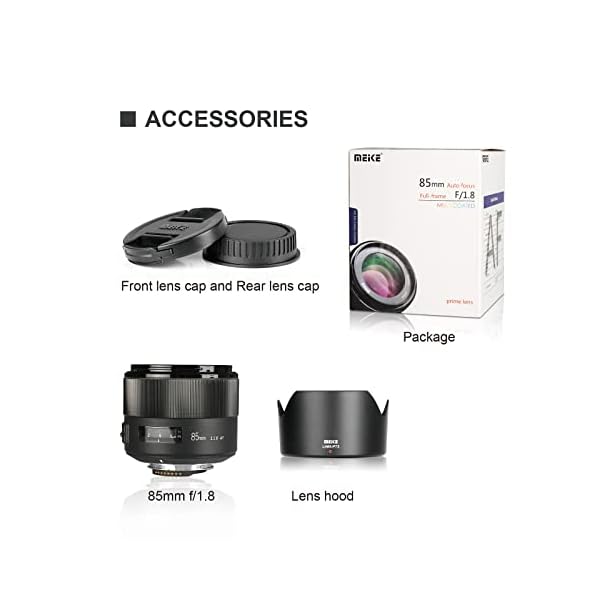 MEKE 85 mm F1.8 Autofokus Full Frame Große Blende Objektiv für Nikon F Mount DSLR Kameras Nikon D850 D750 D780 D610… – Bild 7