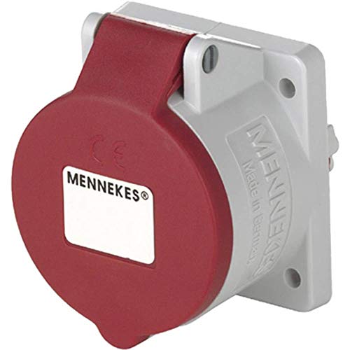 Mennekes 1797 grau, rot - -Steckdose 32 A, 50 - 60, 75 mm, 92 mm, 75 mm Cover
