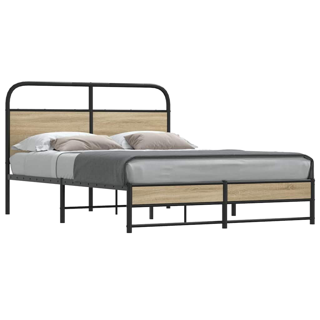 ShGaxin Podgrzewacz bez materaca dębowego dymu 120 x 200 cm, z płyty wiórowej, fotelika dziecięcego, struktury łóżka, klasyczna, elegancka, solidna rama łóżka-4100372