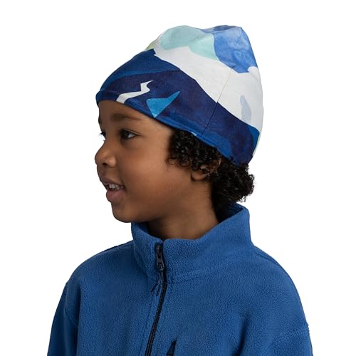 Buff®| Polar & EcoStretch Beanie Youth, Multifunctional, Warm, Lining, Comfortable, Soft, Stretch, Elastic, One Size, Blue
