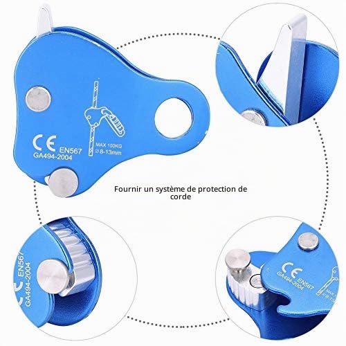 Saisissant Corde Dispositif d'Auto-Verrouillage, Sécurité Boucle de Corde Dispositif Auto-Bloquant Verrouillage,Corde Pince Escalade Serrure Alpinisme Corde Verrou