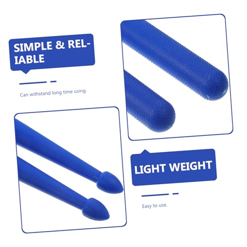 Baquetas para percusión nylon HANABASS 5A color azul 1 par miniatura 6