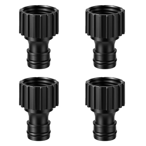 Image of HASTHIP 4Pcs Garden Hose Connector, 1 /2 inch Quick Connect Fitting, Universal Hose Quick Release Adapter for 1 /2 Inch Hose Pipe, Water Hose Connector for Lawn, Garden, and Outdoor Irrigation