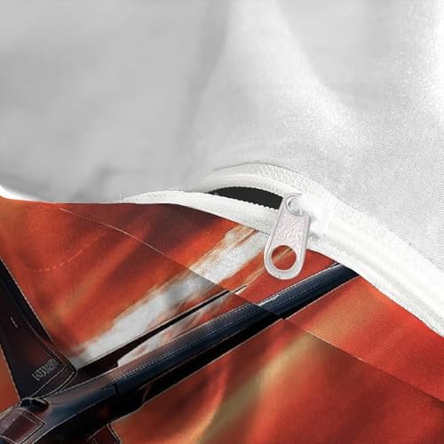 Parure de lit space theme microfibre avec fermeture éclair double - 5
