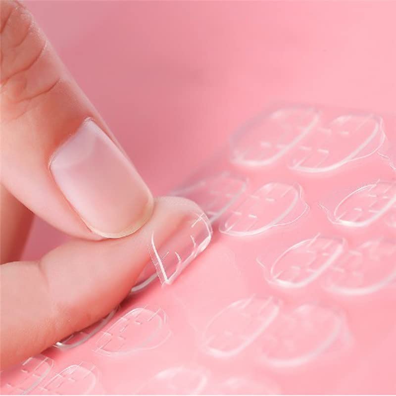 Image of KRAFTMASTERS� 12 Sticky False Nail Art Extension Double Sided Adhesive Tapes (White) -Set of 2