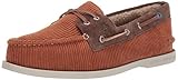Sperry Men's Authentic Original 2-Eye Boat Shoe, TAN CORD, 10.5 M US
