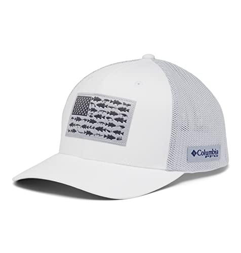 Image of Columbia Unisex PFG Fish Flag Mesh Ball Cap
