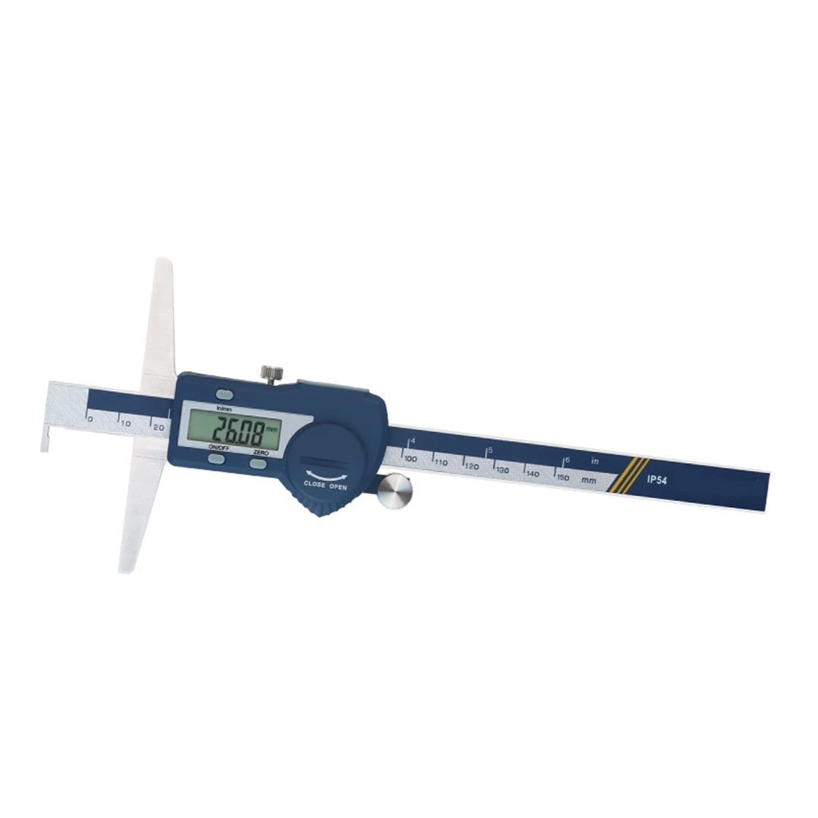 Calibrador Vernier Digital De Un Solo Gancho De 0-150/200/300 Mm, Calibrador Electrónico De Profundidad De Acero Inoxidable,0-150mm
