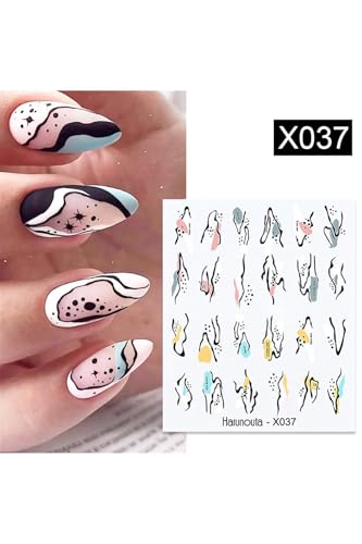 Tırnakmania Su Transferli Nail Art Sticker X037 (49831-37) 3899