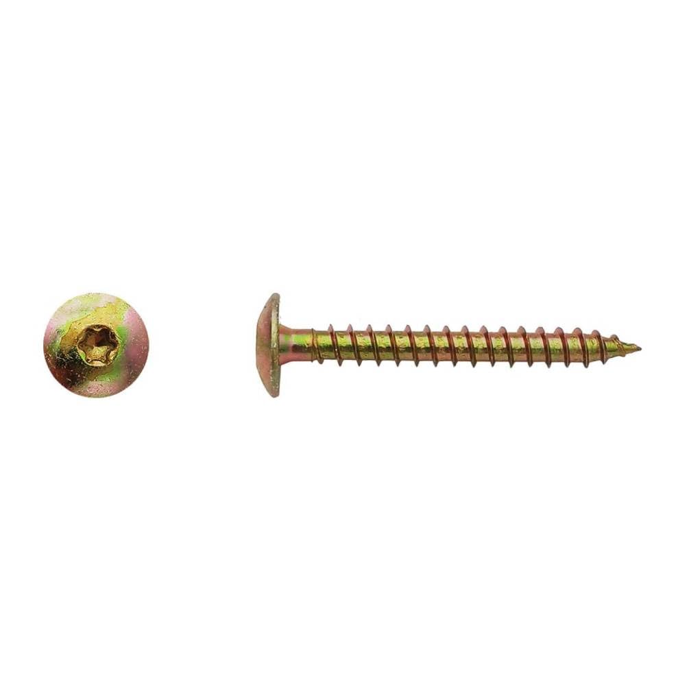 200 Vis Bois pour Penture Torx 6 x 50 mm - Zingué Bichro - D-Work