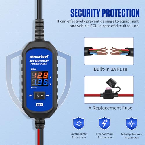 Cable OBD2 contra pérdidas de corriente con pantalla y detección automática fugas 5
