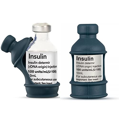 3 Paquets de Protecteurs de Flacon D'insuline Pour Diabétiques, Etui de Protection en Silicone Pour Protéger Les Flacons D'insuline Contre la Casse (Gris)