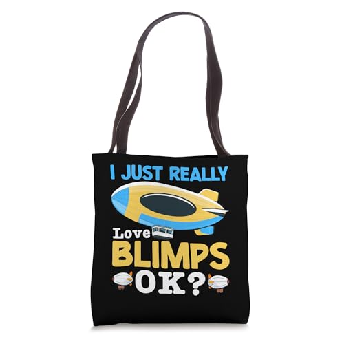 Bolso tipo tote para entusiastas de la aviación: 'I Just Really Love Blimps' miniatura 1