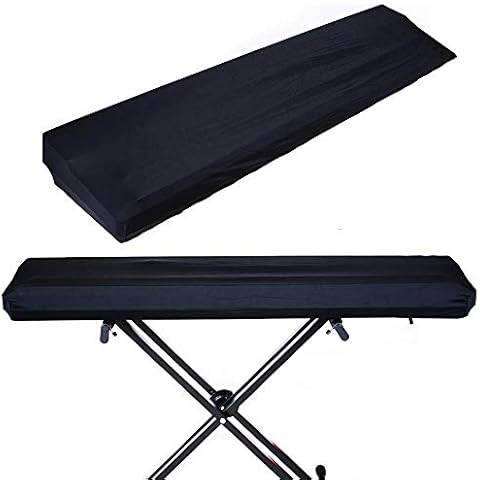 88 Keys Piano Keyboard Dust Cover, with Elastic Cord and Locking Clasp,Made of Spandex Elastic Fabric,Stretchable Cover