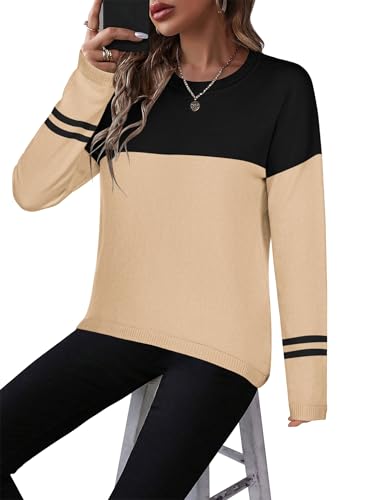 Image of Zeagoo Sweaters for Women Fall Outfits Trendy 2025 Long Sleeve Shirts Bussiness Casual Knit Pullover Sweater Tops