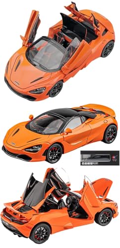 Image of Magicwand 1:24 Scale Die-Cast McLLaren 720S【Large】【Convertible】【Random Color】 with 4 Openable Doors Working Steering,Lights & Music【Pack of 1】