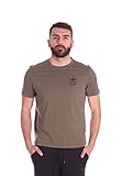abbigliamento aeronautica militare roma  Aeronautica Militare T-Shirt Manica Corta da Uomo Marchio, Modello Basica Jersey Frecce Tricolori 231TS2062J592, Realizzato in Cotone. Verde