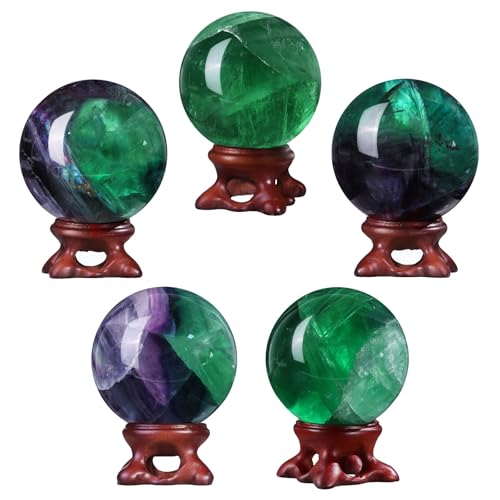 Boule de cristal de fluorite authentique contre le stress - 6