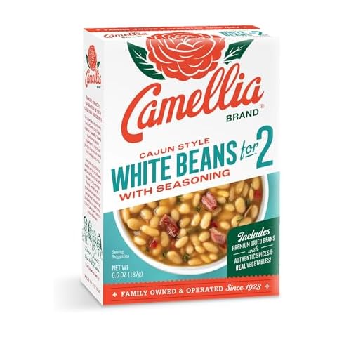 Camellia® Brand Cajun White Beans With Seasoning For 2™ - 6.7oz (Pack of 12) Cover
