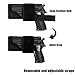 Pistol Holster for Concealed Carry, CCW Universal Holster for Gun Storage, Hook&Loop Handgun Holster for Men and Women, Ambidextrous 1PCS-Black