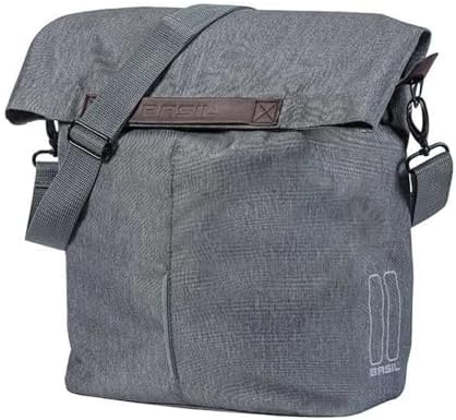 Basil City Shopper, unisex-plunjezak voor volwassenen, grijs gemê...