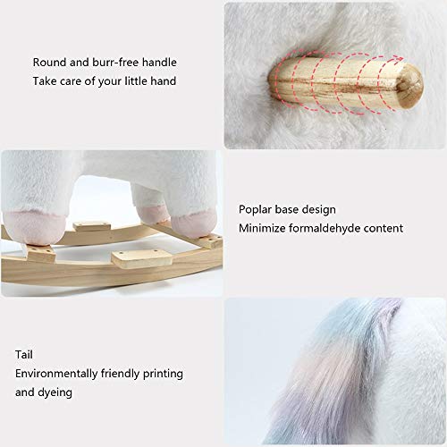 ZhaoXH-Schaukelpferd Kleinkind-Indoor-Fahrt Auf Spielzeug Schaukelstuhl Kaninchen Spielzeug für Kinder Schaukeltier Aus… – Bild 7